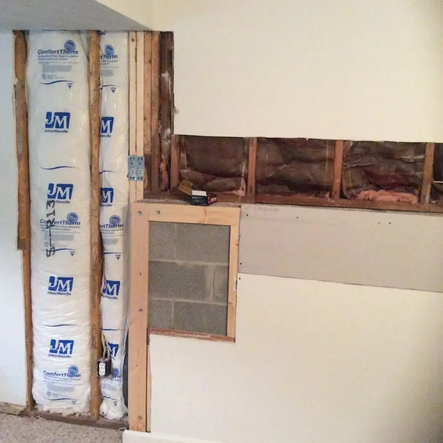 Wall insulation replacement during Structural Drying in Connersville